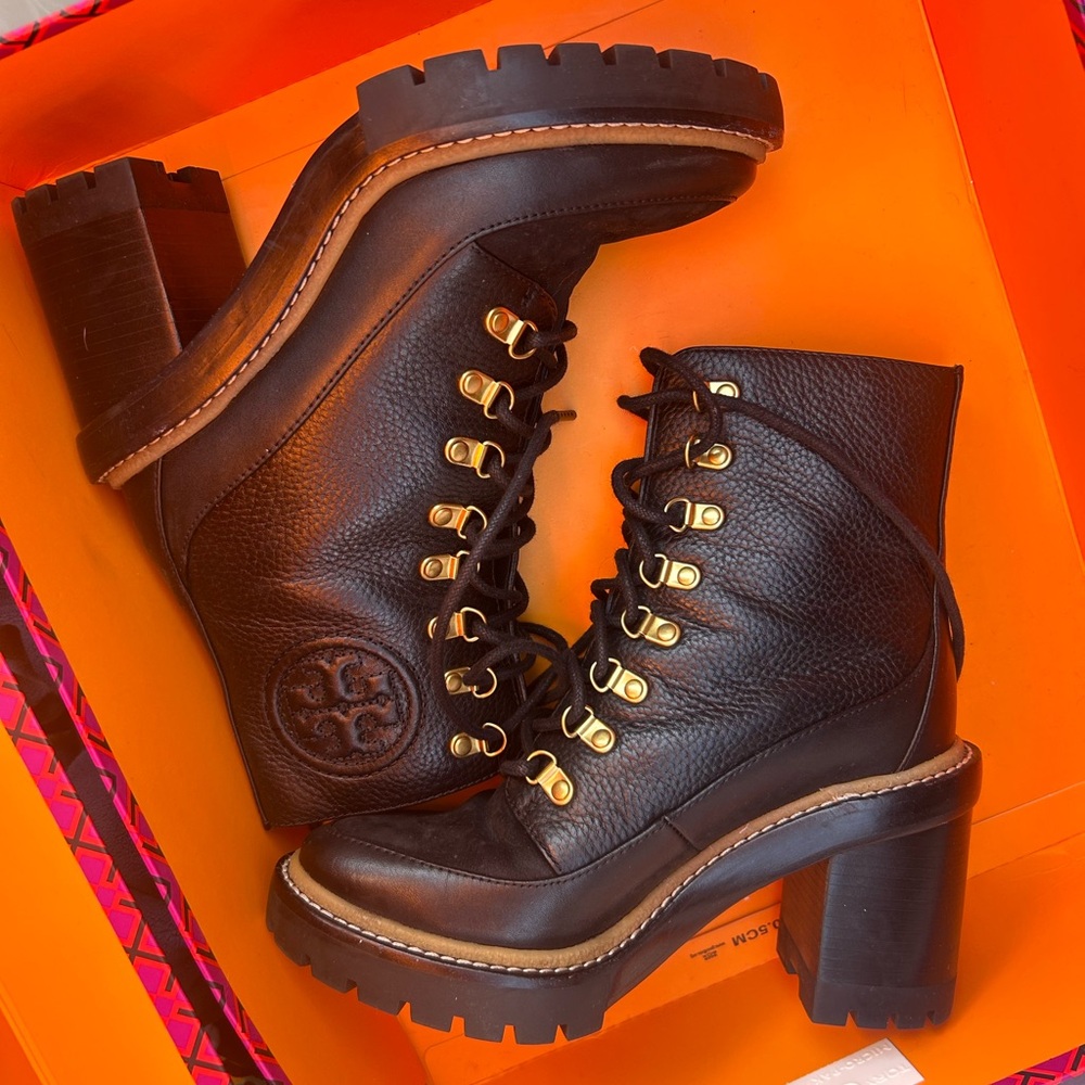 Tory Burch Women's Black Leather Ankle Boots